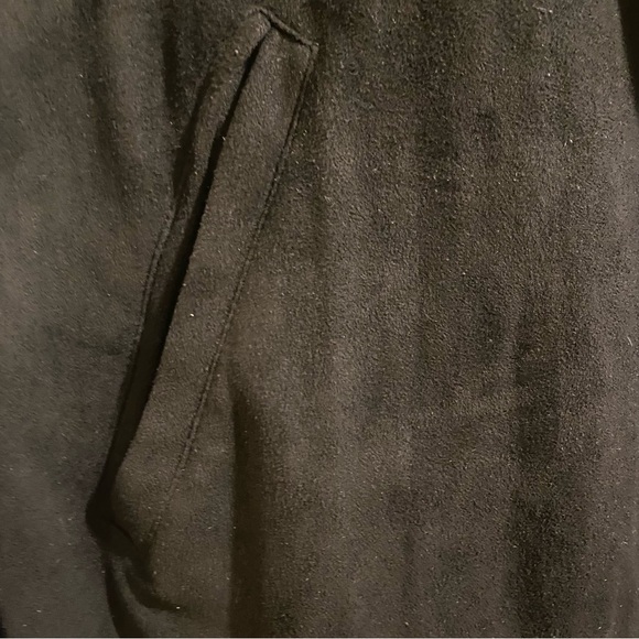 BLANKNYC‎ Cardigan Jacket Black Faux Suede Leather Drape Moto Rocker Women’s S - Picture 6 of 7